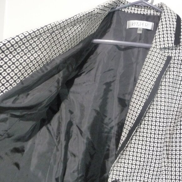 KASPER BLAZER SIZE 6 BLACK AND WHITE - Picture 10 of 11